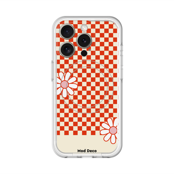スリムプロテクションプレミアムケース with MagSafe［ Mod Deco - オリジナル - レトロフラワー ］