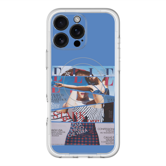 スリムプロテクションプレミアムケース with MagSafe［ ELLE - 80 YEARS LIBERTY ］