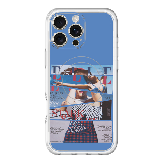スリムプロテクションプレミアムケース with MagSafe［ ELLE - 80 YEARS LIBERTY ］