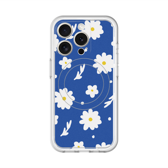スリムプロテクションプレミアムケース with MagSafe［ Mod Deco - オリジナル - フラワー/B ］