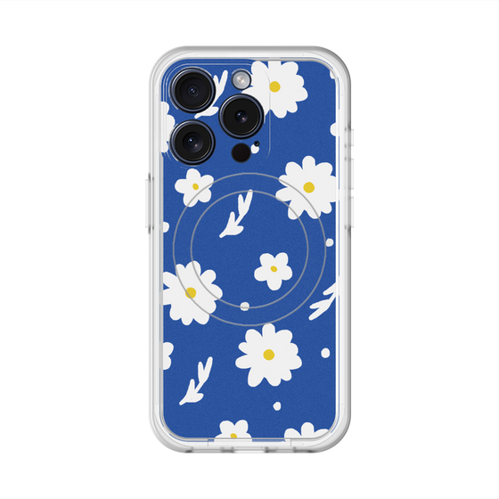 スリムプロテクションプレミアムケース with MagSafe［ Mod Deco - オリジナル - フラワー/B ］