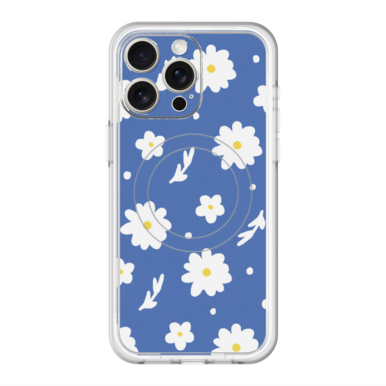 スリムプロテクションプレミアムケース with MagSafe［ Mod Deco - オリジナル - フラワー/B ］