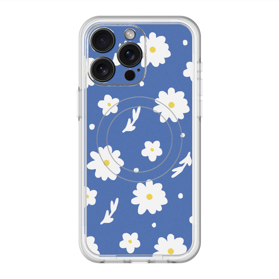 スリムプロテクションプレミアムケース with MagSafe［ Mod Deco - オリジナル - フラワー/B ］