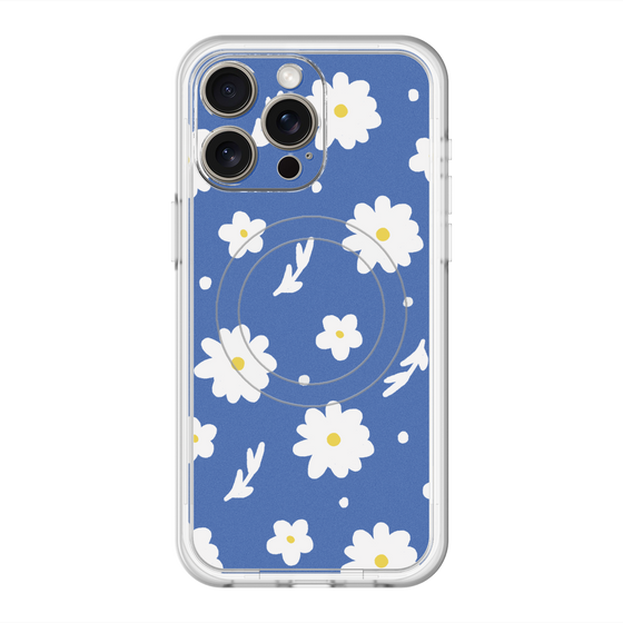 スリムプロテクションプレミアムケース with MagSafe［ Mod Deco - オリジナル - フラワー/B ］