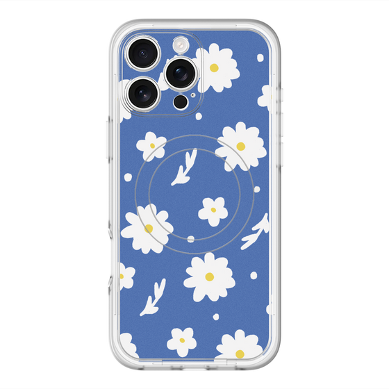 スリムプロテクションプレミアムケース with MagSafe［ Mod Deco - オリジナル - フラワー/B ］