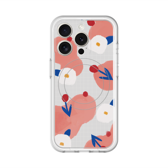 スリムプロテクションプレミアムケース with MagSafe［ Mod Deco - オリジナル - フラワー/C ］