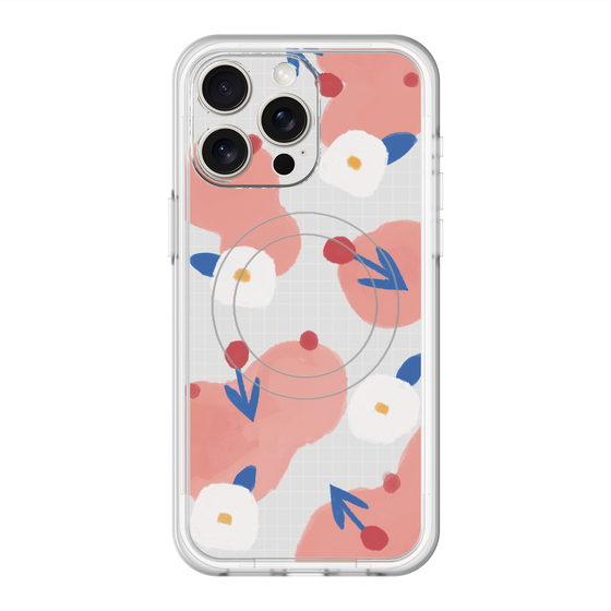 スリムプロテクションプレミアムケース with MagSafe［ Mod Deco - オリジナル - フラワー/C ］