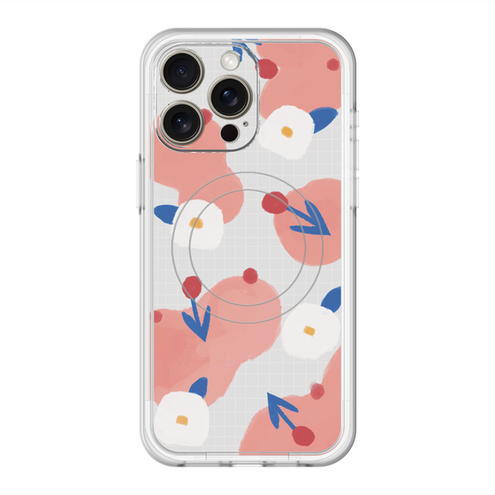 スリムプロテクションプレミアムケース with MagSafe［ Mod Deco - オリジナル - フラワー/C ］