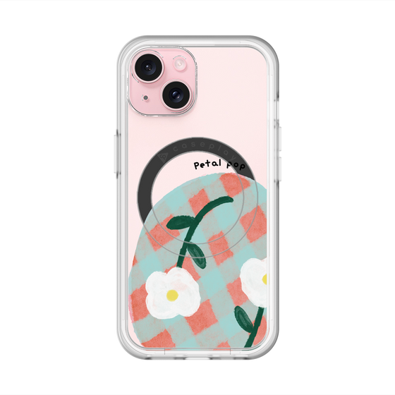 スリムプロテクションプレミアムケース with MagSafe［ Mod Deco - オリジナル - フラワー/D ］