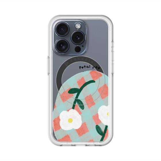 スリムプロテクションプレミアムケース with MagSafe［ Mod Deco - オリジナル - フラワー/D ］