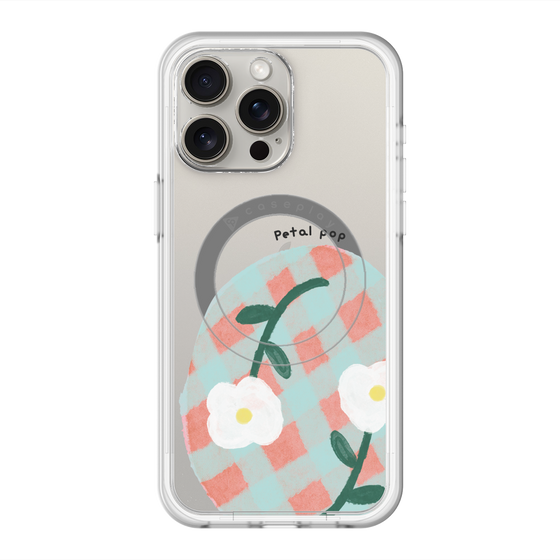 スリムプロテクションプレミアムケース with MagSafe［ Mod Deco - オリジナル - フラワー/D ］