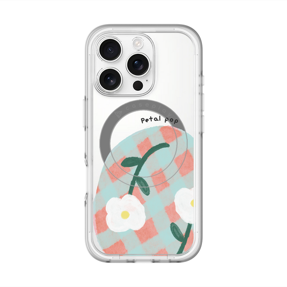 スリムプロテクションプレミアムケース with MagSafe［ Mod Deco - オリジナル - フラワー/D ］