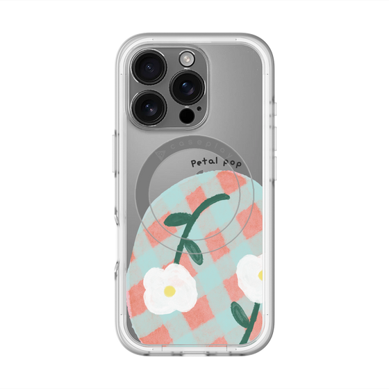 スリムプロテクションプレミアムケース with MagSafe［ Mod Deco - オリジナル - フラワー/D ］