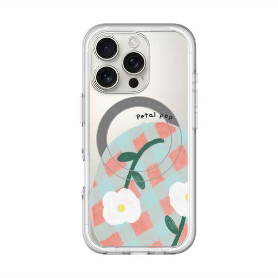 スリムプロテクションプレミアムケース with MagSafe［ Mod Deco - オリジナル - フラワー/D ］