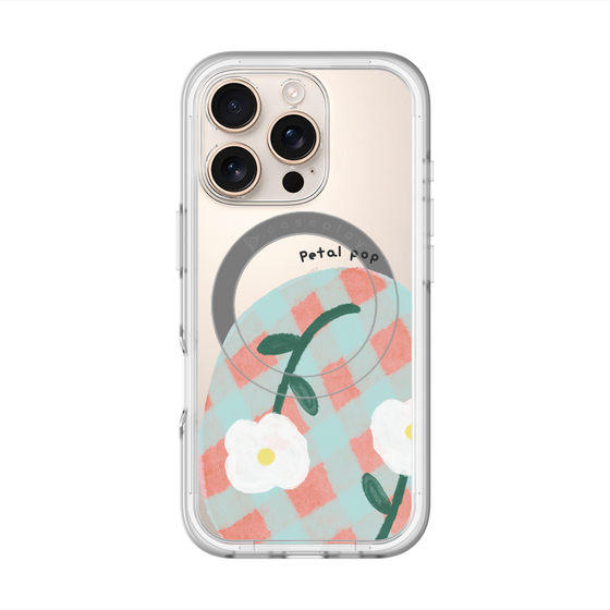 スリムプロテクションプレミアムケース with MagSafe［ Mod Deco - オリジナル - フラワー/D ］