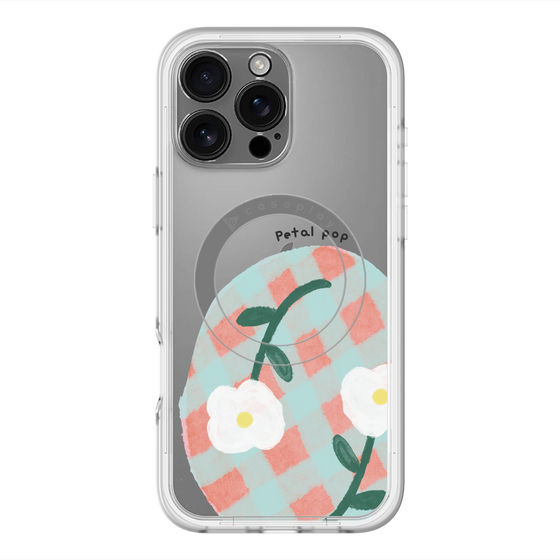 スリムプロテクションプレミアムケース with MagSafe［ Mod Deco - オリジナル - フラワー/D ］