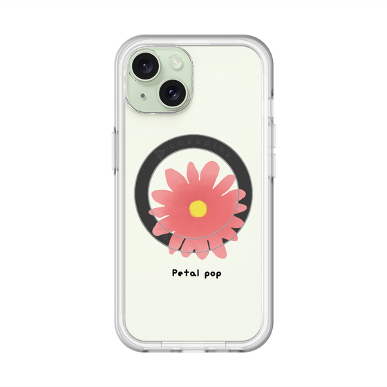 スリムプロテクションプレミアムケース with MagSafe［ Mod Deco - オリジナル - フラワー/E ］