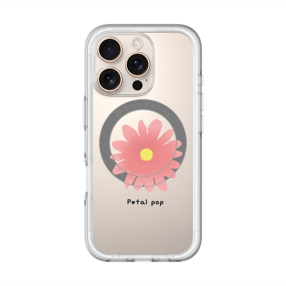 スリムプロテクションプレミアムケース with MagSafe［ Mod Deco - オリジナル - フラワー/E ］
