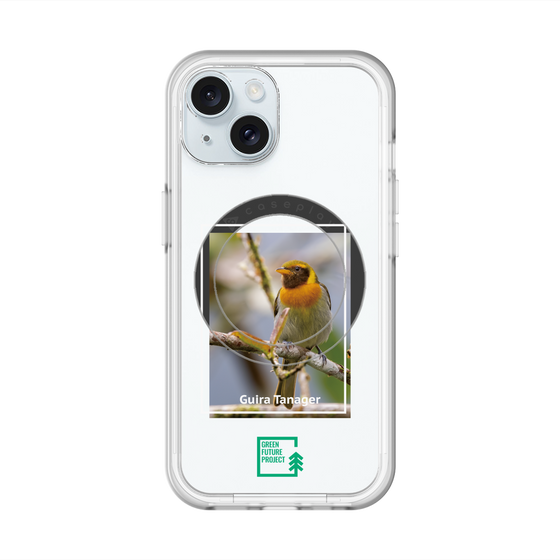 スリムプロテクションプレミアムケース with MagSafe［ Green Future Project - Guira Tanager ］