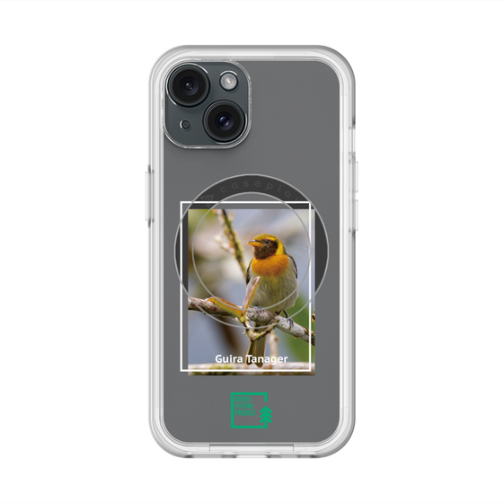 スリムプロテクションプレミアムケース with MagSafe［ Green Future Project - Guira Tanager ］