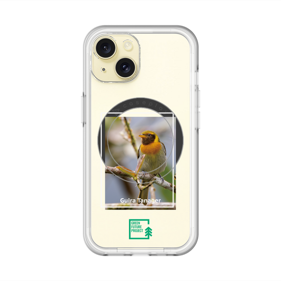 スリムプロテクションプレミアムケース with MagSafe［ Green Future Project - Guira Tanager ］