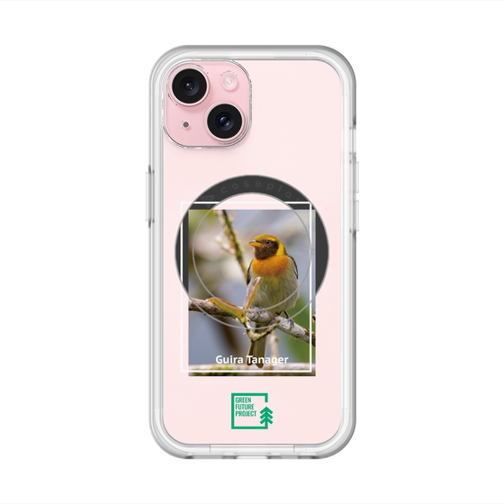 スリムプロテクションプレミアムケース with MagSafe［ Green Future Project - Guira Tanager ］