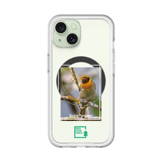 スリムプロテクションプレミアムケース with MagSafe［ Green Future Project - Guira Tanager ］