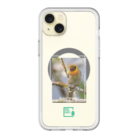スリムプロテクションプレミアムケース with MagSafe［ Green Future Project - Guira Tanager ］