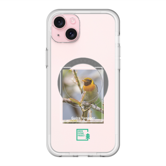 スリムプロテクションプレミアムケース with MagSafe［ Green Future Project - Guira Tanager ］