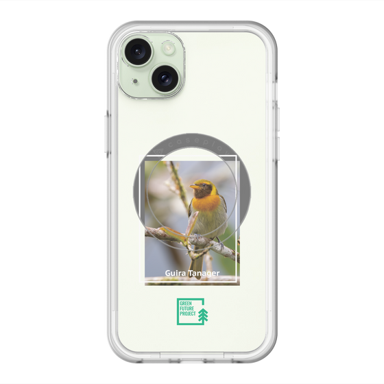 スリムプロテクションプレミアムケース with MagSafe［ Green Future Project - Guira Tanager ］