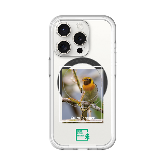 スリムプロテクションプレミアムケース with MagSafe［ Green Future Project - Guira Tanager ］