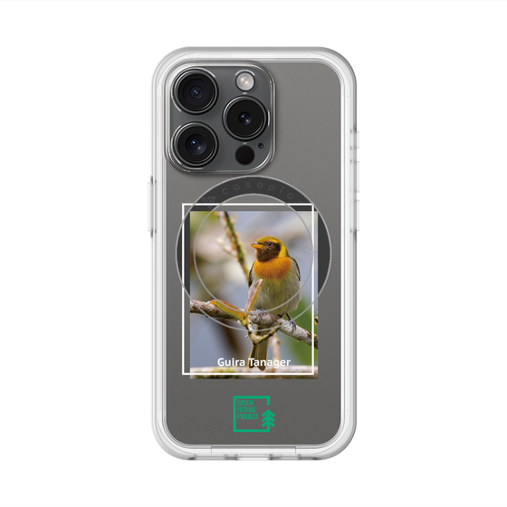 スリムプロテクションプレミアムケース with MagSafe［ Green Future Project - Guira Tanager ］