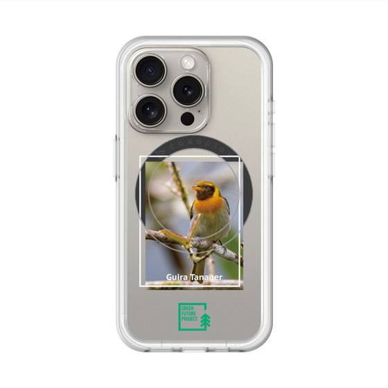 スリムプロテクションプレミアムケース with MagSafe［ Green Future Project - Guira Tanager ］