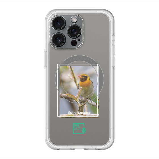 スリムプロテクションプレミアムケース with MagSafe［ Green Future Project - Guira Tanager ］