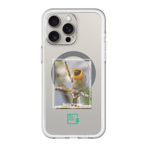 スリムプロテクションプレミアムケース with MagSafe［ Green Future Project - Guira Tanager ］