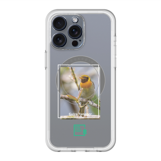スリムプロテクションプレミアムケース with MagSafe［ Green Future Project - Guira Tanager ］