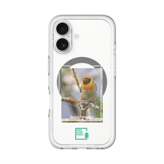 スリムプロテクションプレミアムケース with MagSafe［ Green Future Project - Guira Tanager ］