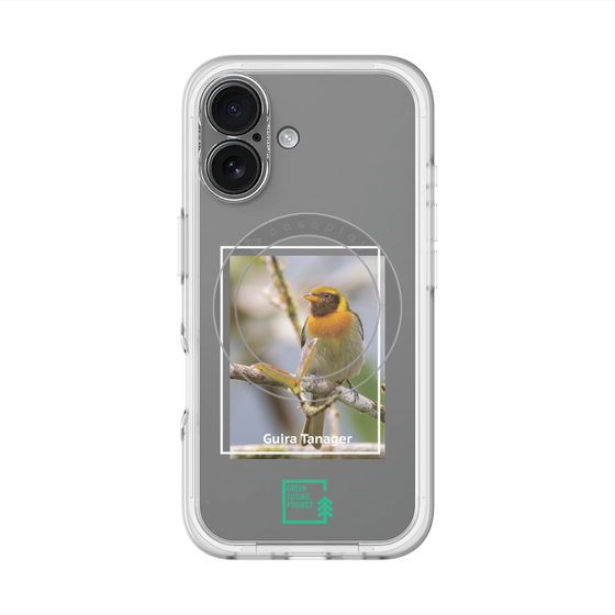 スリムプロテクションプレミアムケース with MagSafe［ Green Future Project - Guira Tanager ］