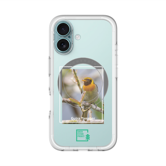 スリムプロテクションプレミアムケース with MagSafe［ Green Future Project - Guira Tanager ］
