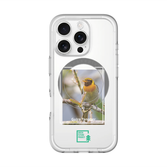 スリムプロテクションプレミアムケース with MagSafe［ Green Future Project - Guira Tanager ］