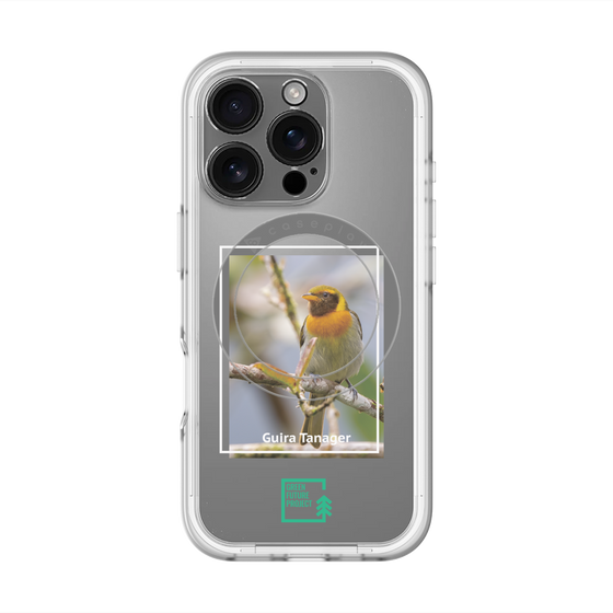 スリムプロテクションプレミアムケース with MagSafe［ Green Future Project - Guira Tanager ］