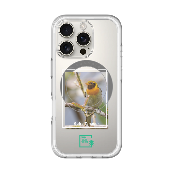 スリムプロテクションプレミアムケース with MagSafe［ Green Future Project - Guira Tanager ］