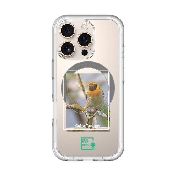 スリムプロテクションプレミアムケース with MagSafe［ Green Future Project - Guira Tanager ］