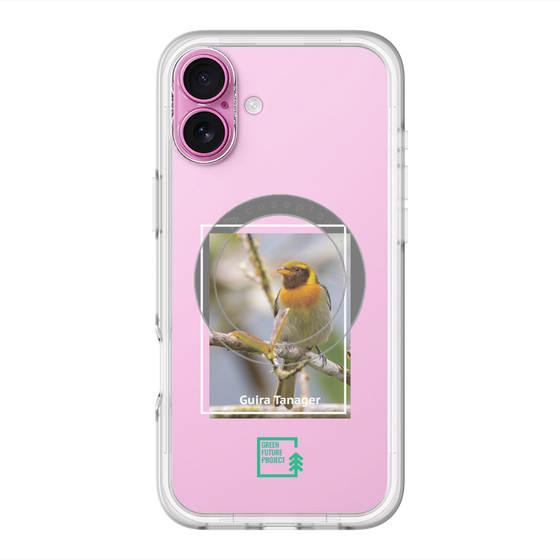 スリムプロテクションプレミアムケース with MagSafe［ Green Future Project - Guira Tanager ］