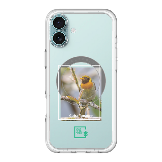 スリムプロテクションプレミアムケース with MagSafe［ Green Future Project - Guira Tanager ］