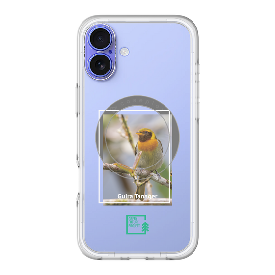スリムプロテクションプレミアムケース with MagSafe［ Green Future Project - Guira Tanager ］