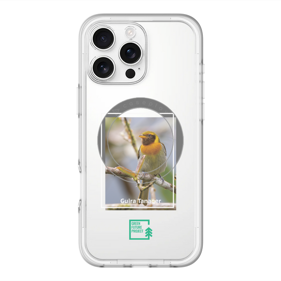 スリムプロテクションプレミアムケース with MagSafe［ Green Future Project - Guira Tanager ］
