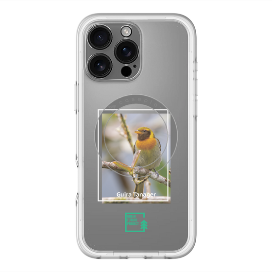 スリムプロテクションプレミアムケース with MagSafe［ Green Future Project - Guira Tanager ］
