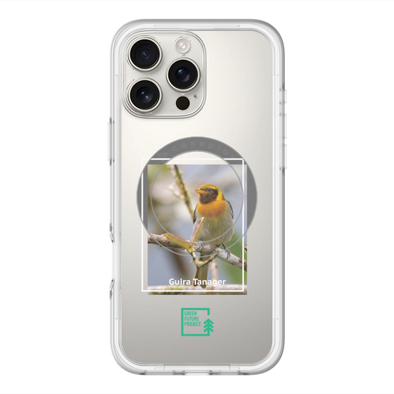 スリムプロテクションプレミアムケース with MagSafe［ Green Future Project - Guira Tanager ］