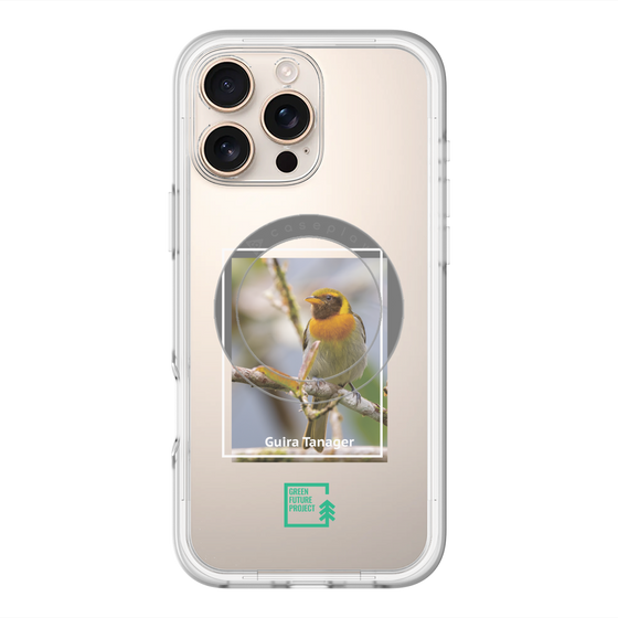 スリムプロテクションプレミアムケース with MagSafe［ Green Future Project - Guira Tanager ］